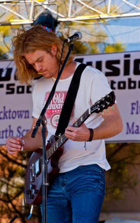 Nathan Kress Playing at The Deep Deuce Music Festival in Bricktown OKC
